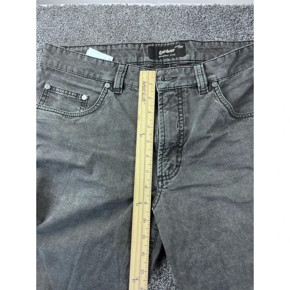 Gardeur Mens Authentic Style Black Pants Size 50 Measures‎ 32x31